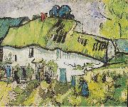 Vincent Van Gogh Farmhouse with two figures France oil painting artist